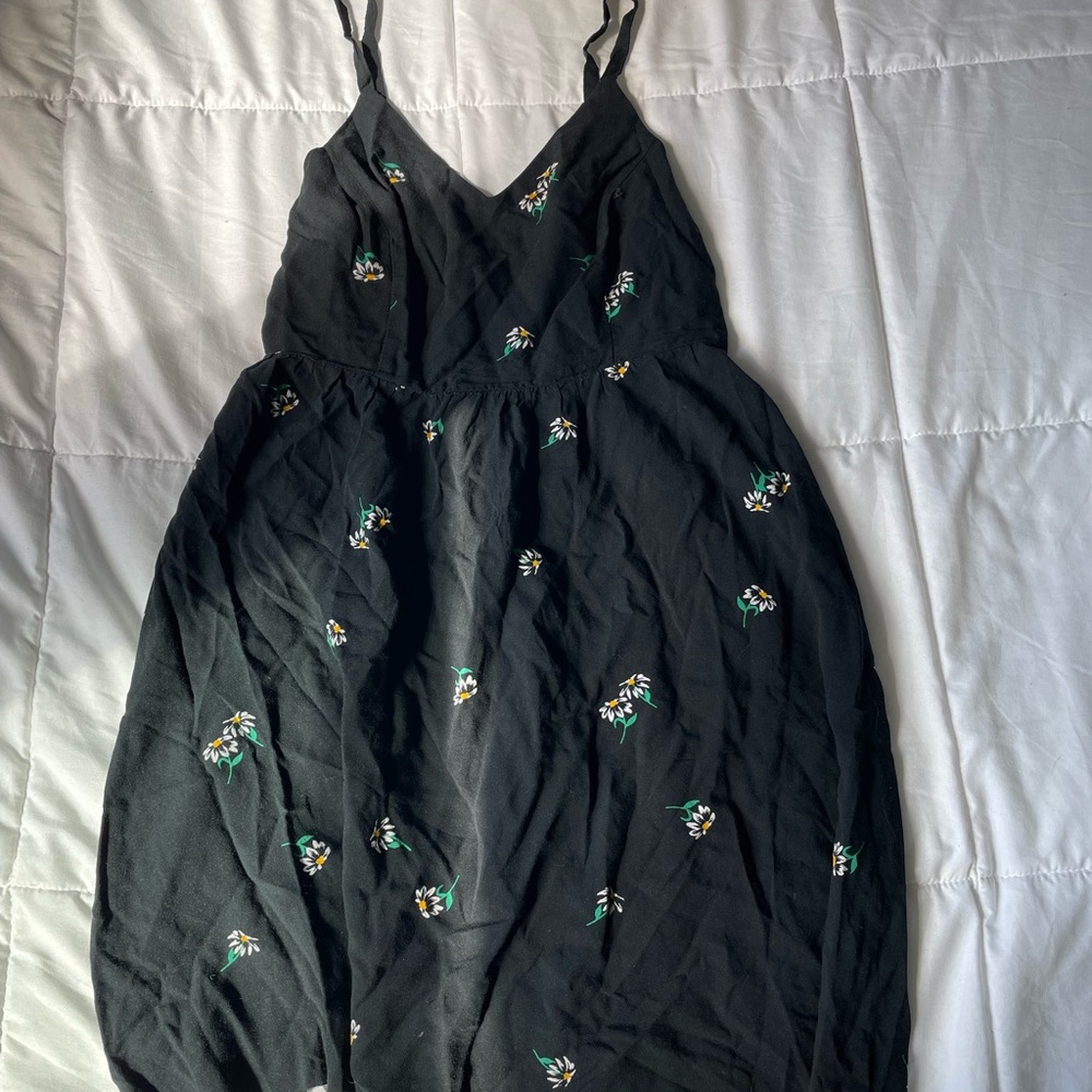 Black Foral Dress!🧚‍♀️